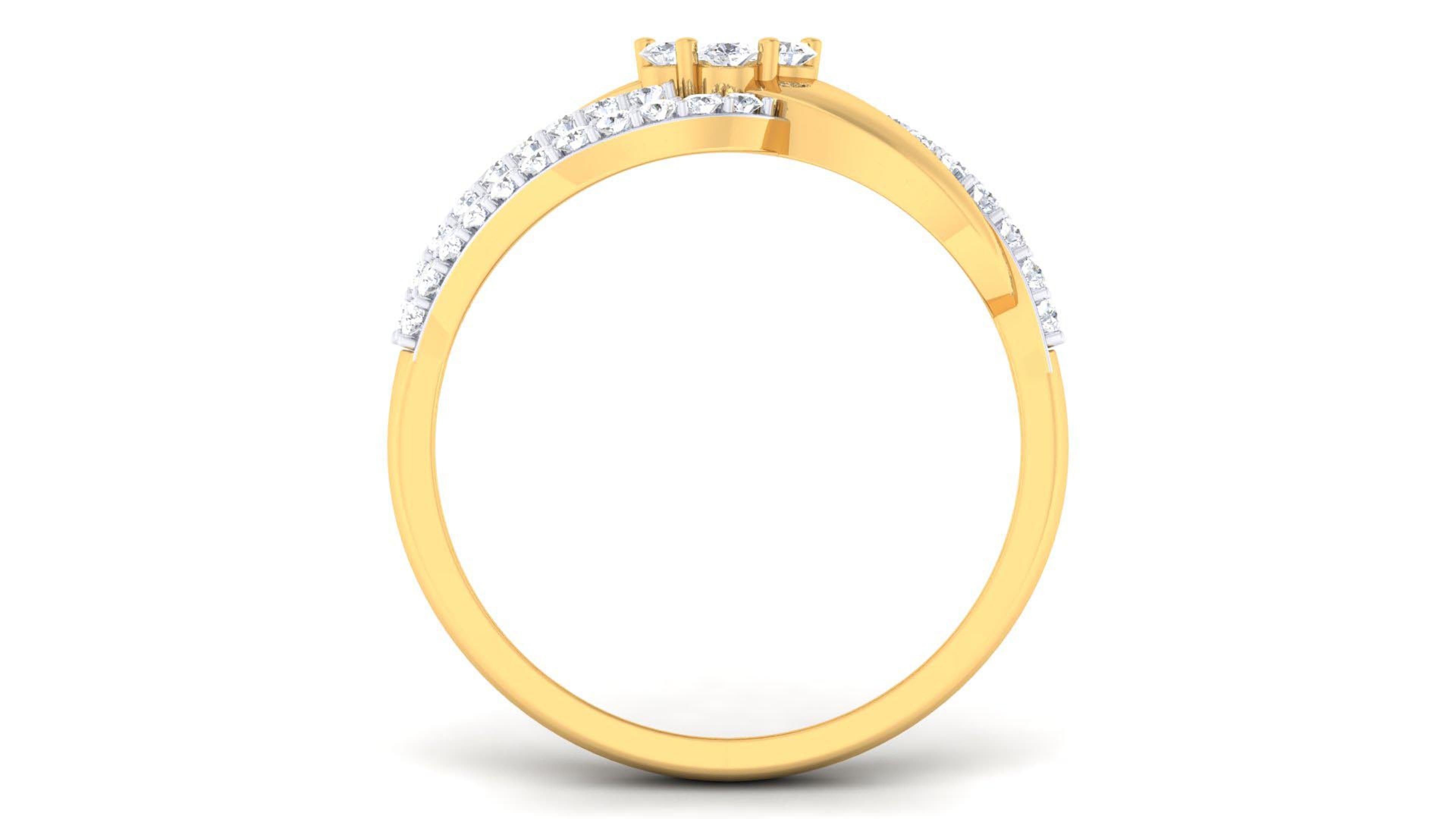 Solitaire Wedding Engagement Rings 3D print model_1