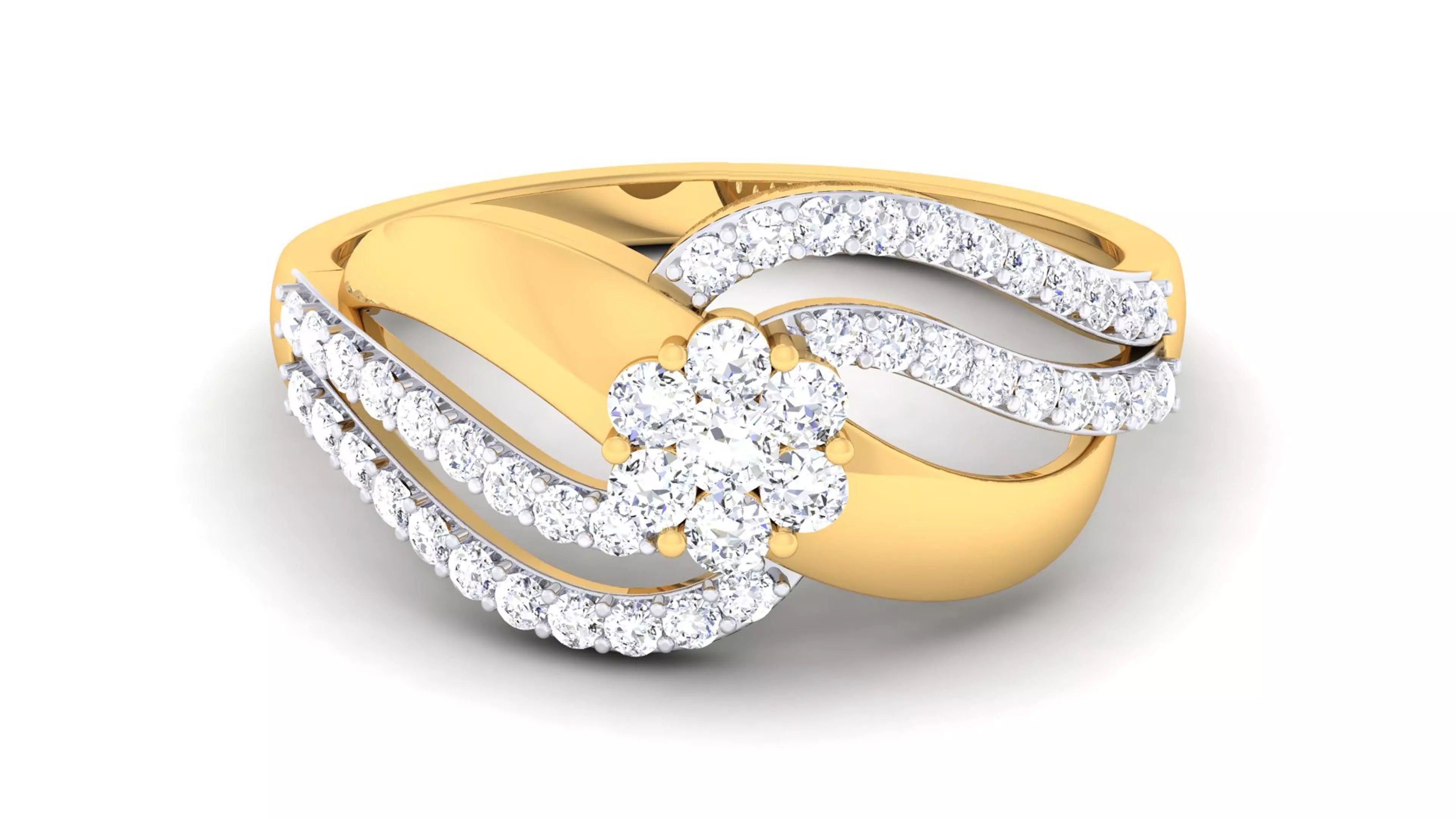 Solitaire Wedding Engagement Rings 3D print model_0