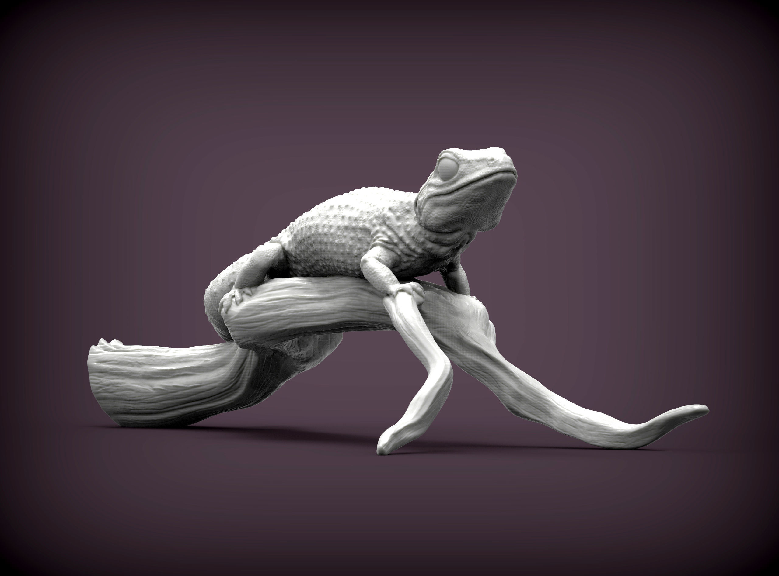 Leopard gecko 3D print model_3