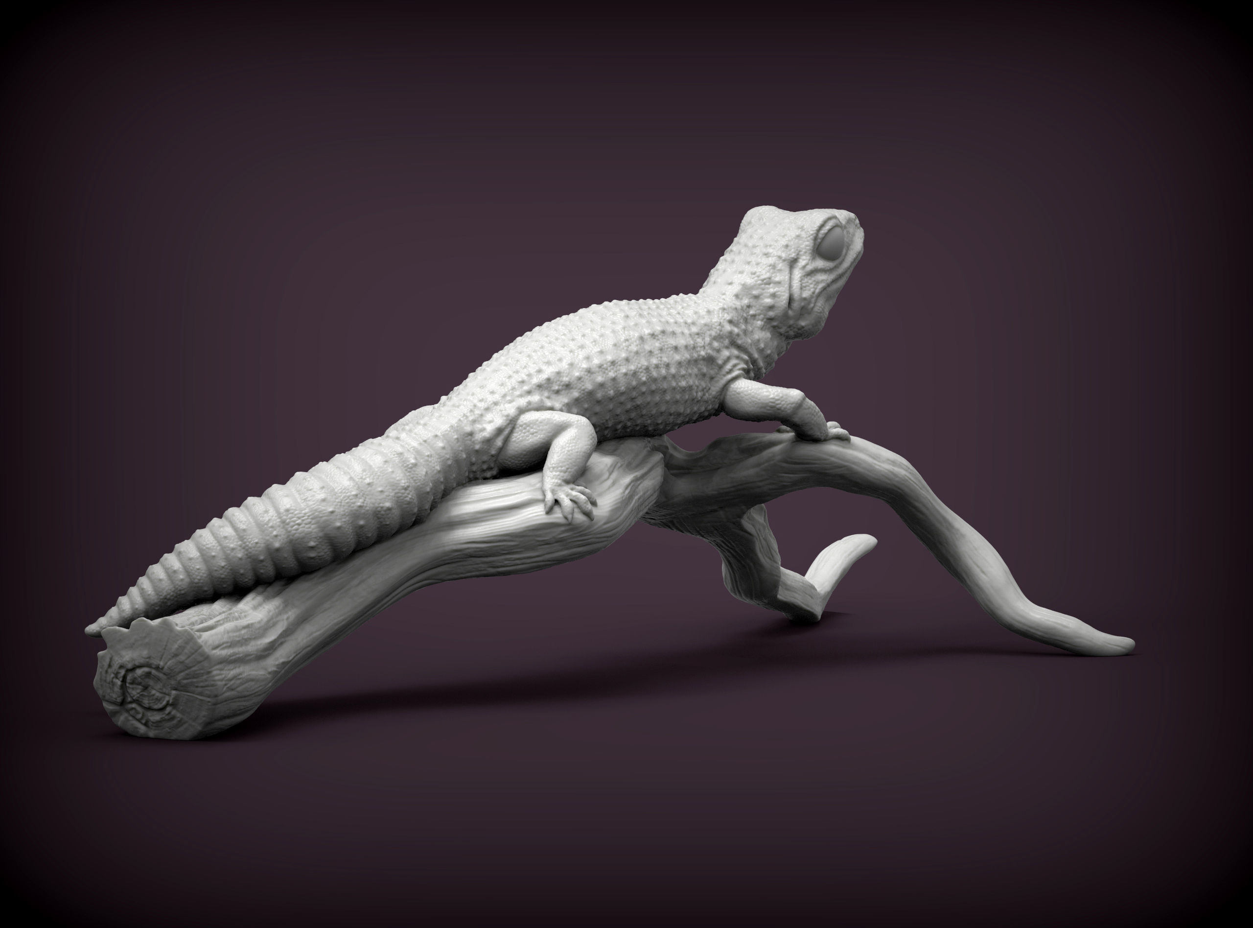 Leopard gecko 3D print model_4