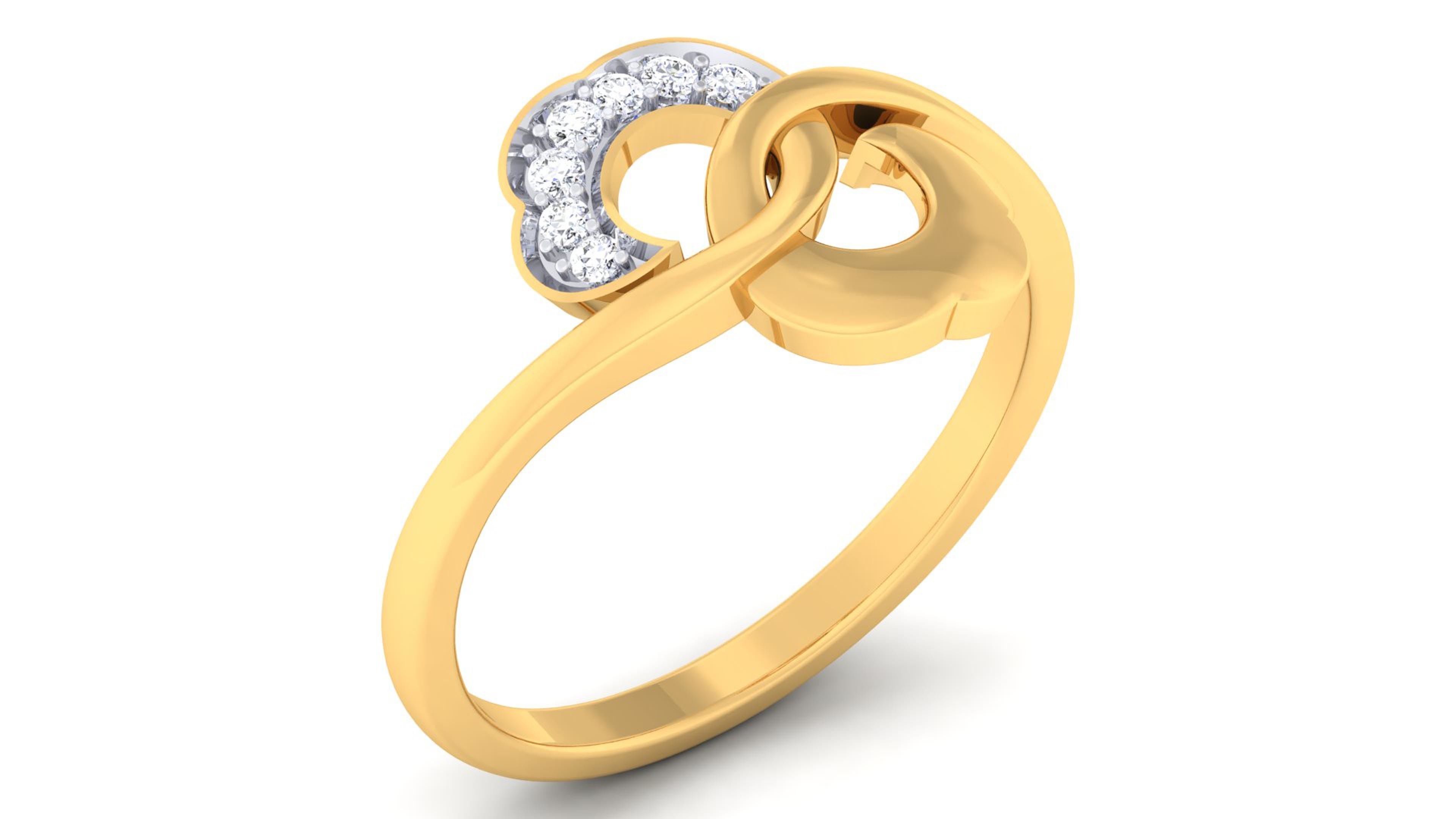 Solitaire Wedding Engagement Rings 3D print model_2