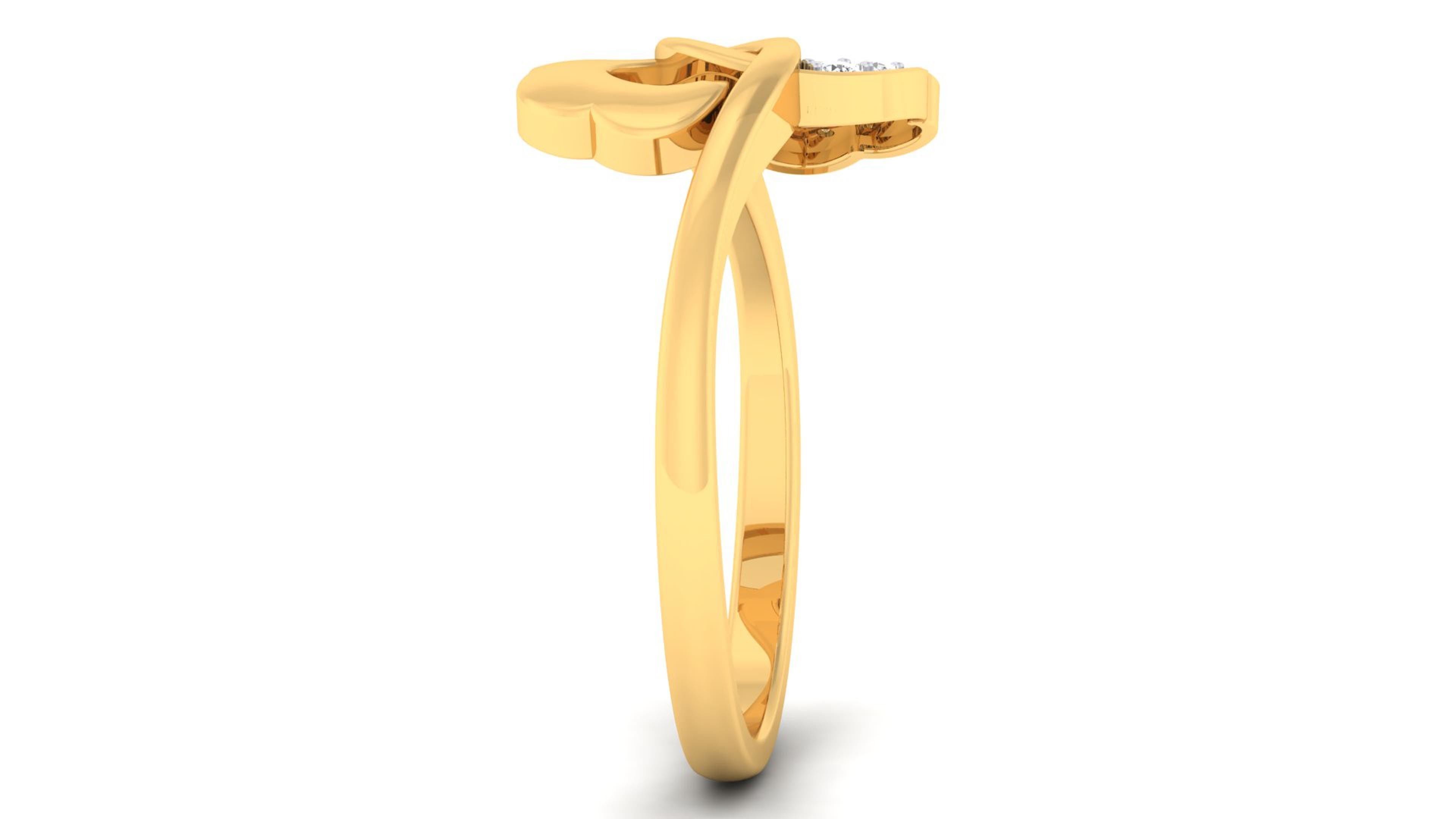 Solitaire Wedding Engagement Rings 3D print model_3