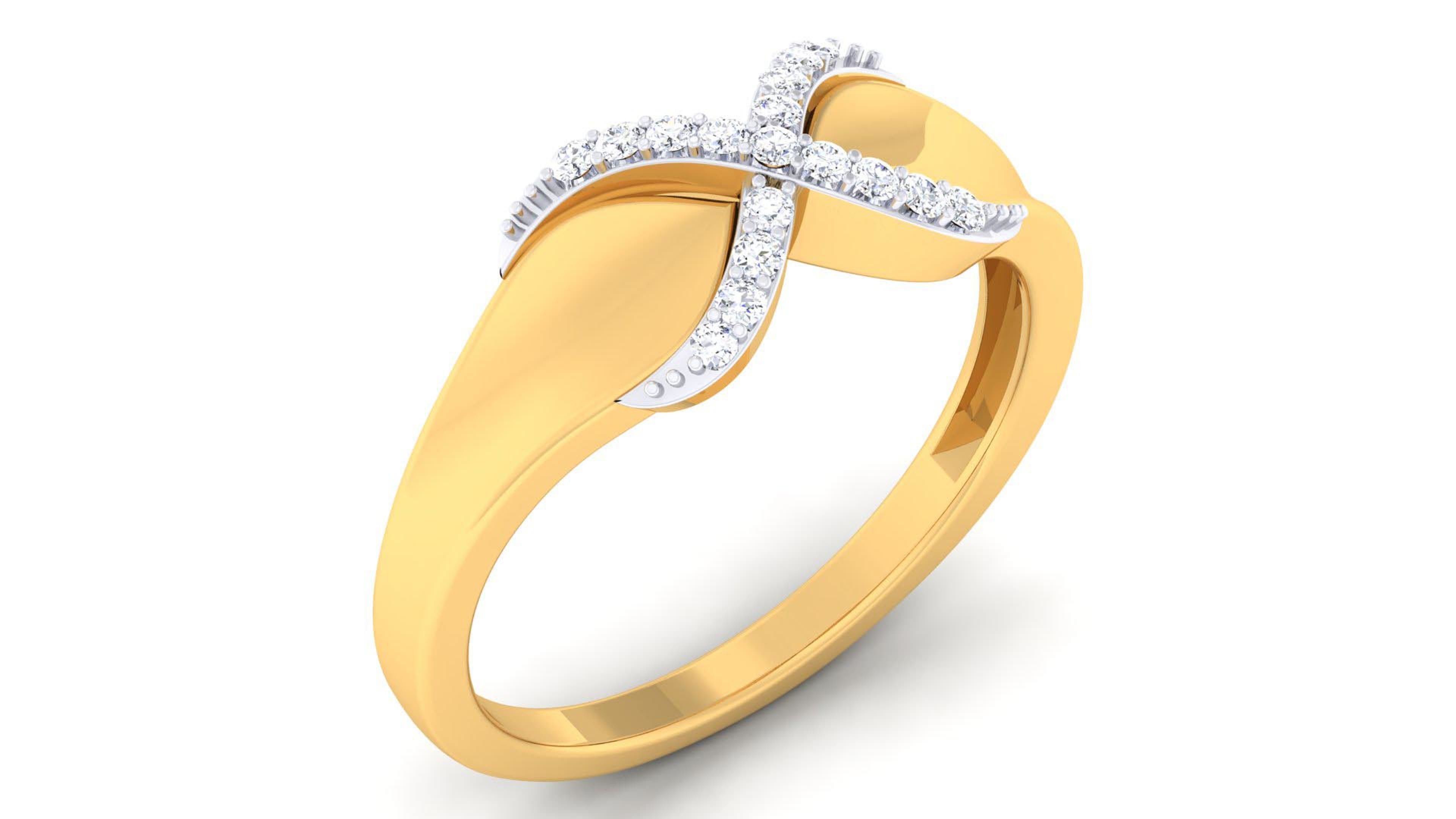 Solitaire Wedding Engagement Rings 3D print model_1