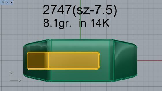 Perpetuity Yellow and white ring 2747 3D print model 3D print model_4