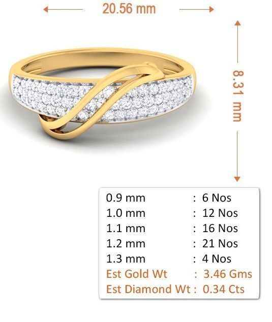 Solitaire Wedding Engagement Rings 3D print model_4