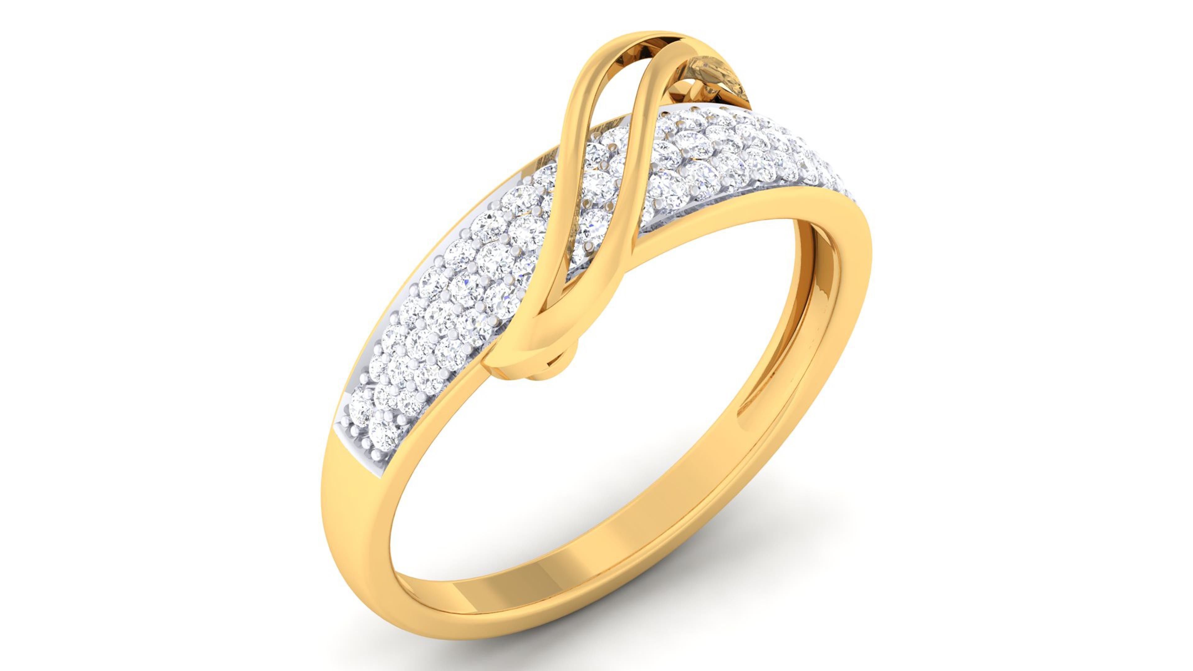 Solitaire Wedding Engagement Rings 3D print model_3