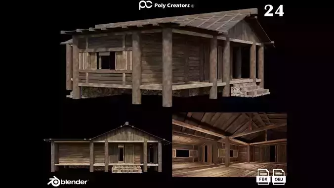 Medieval Houses 24- 4K Textures Game Ready