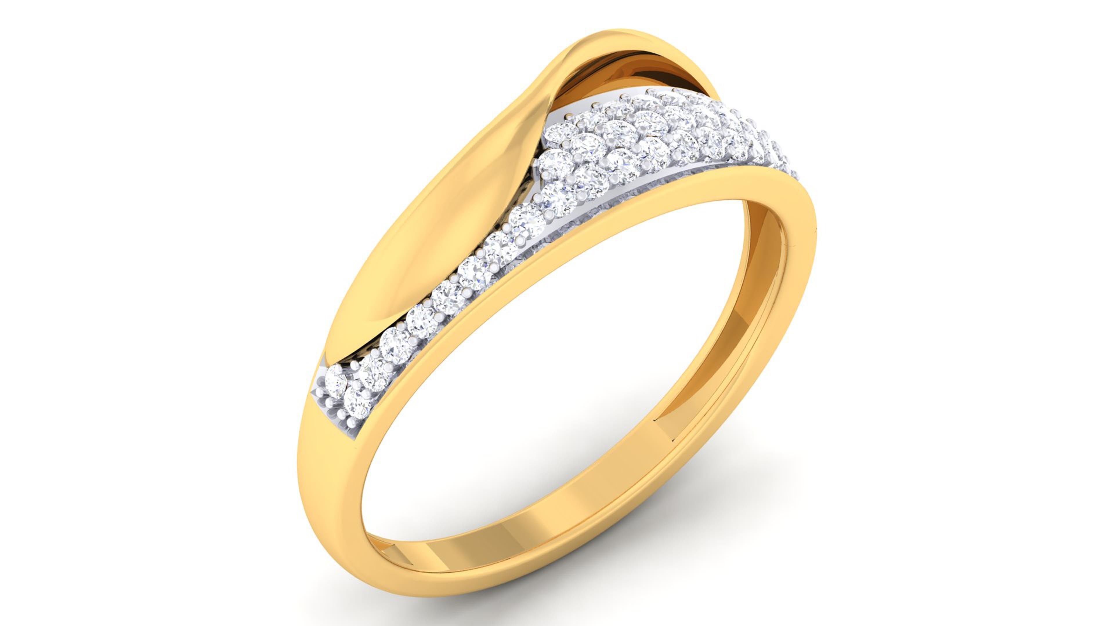 Solitaire Wedding Engagement Rings 3D print model_3