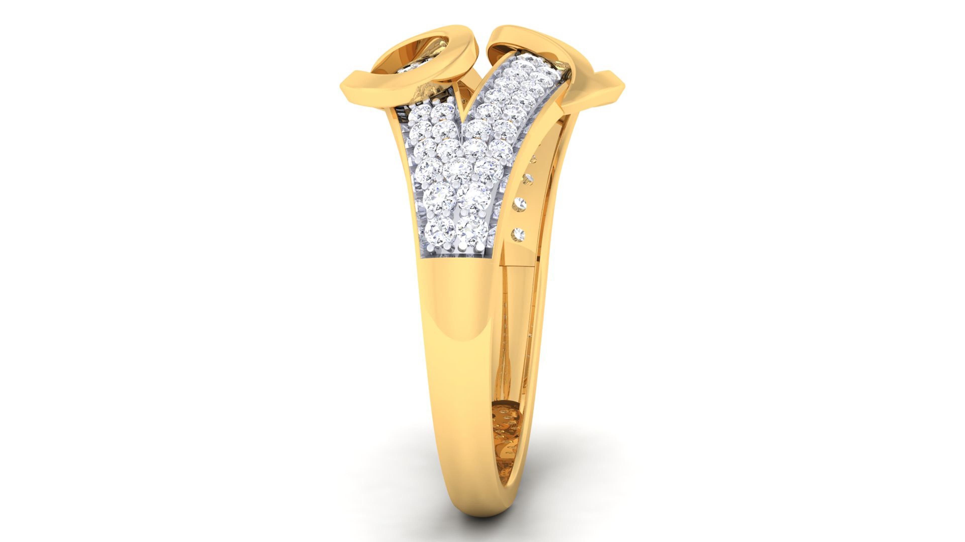 Solitaire Wedding Engagement Rings 3D print model_3
