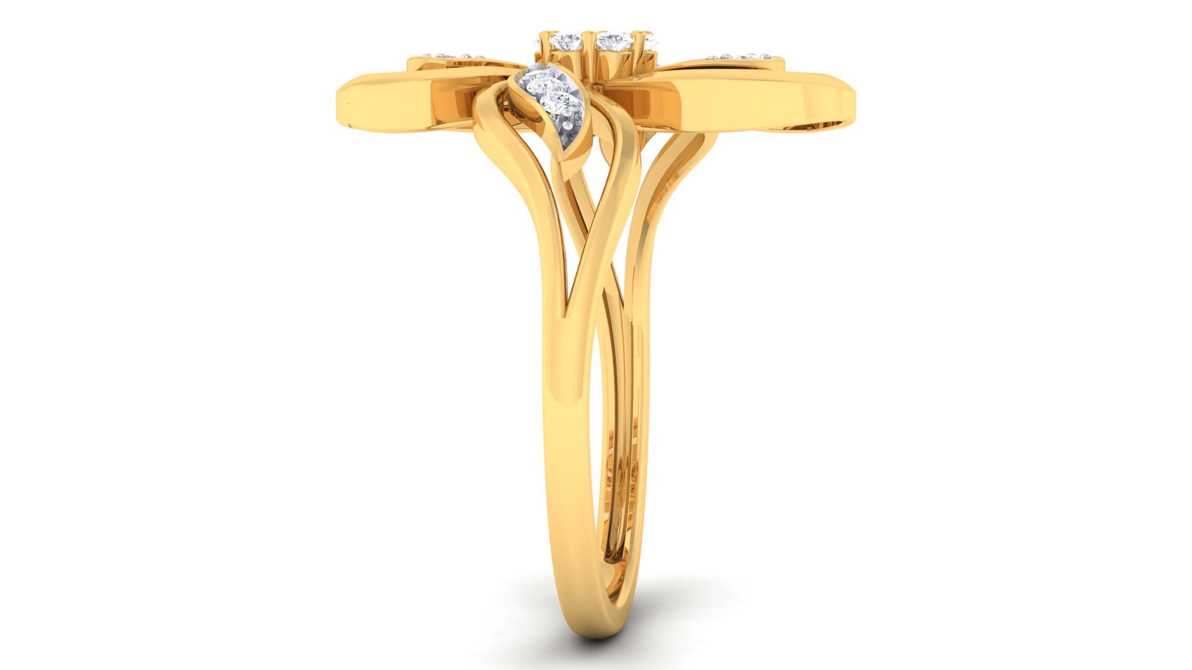 Solitaire Wedding Engagement Rings 3D print model_3