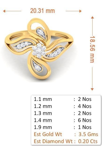 Solitaire Wedding Engagement Rings 3D print model_4