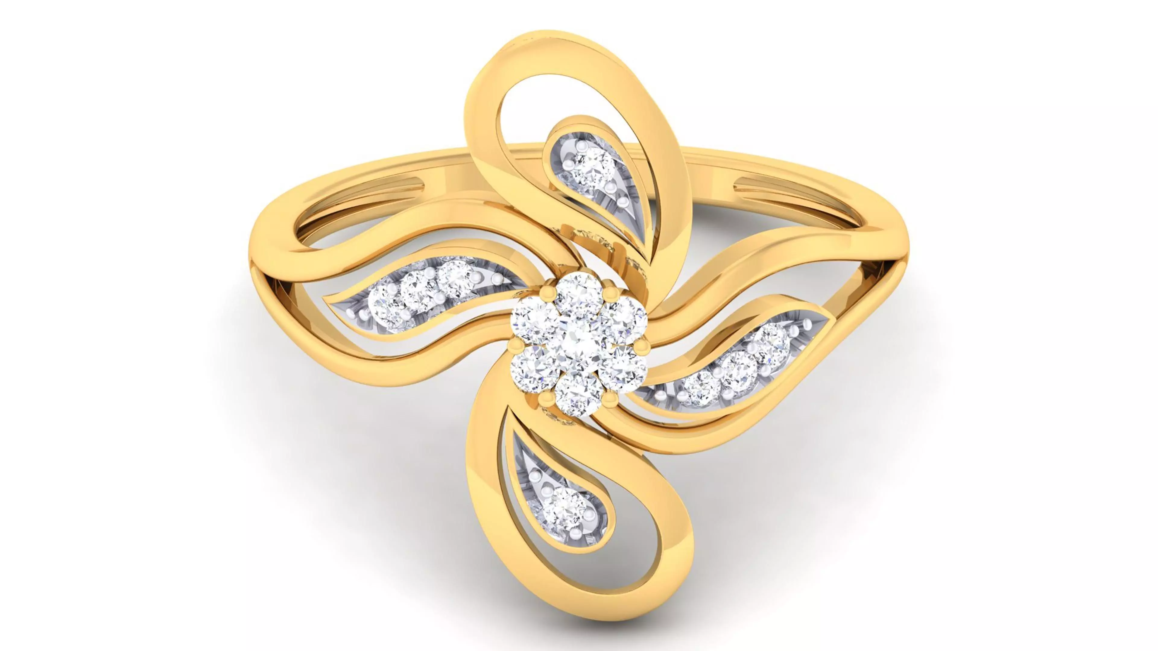 Solitaire Wedding Engagement Rings 3D print model_0