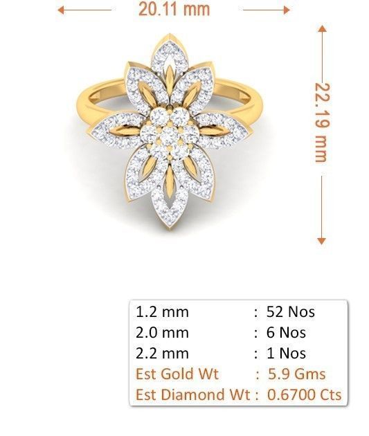 Solitaire Wedding Engagement Rings 3D print model_4