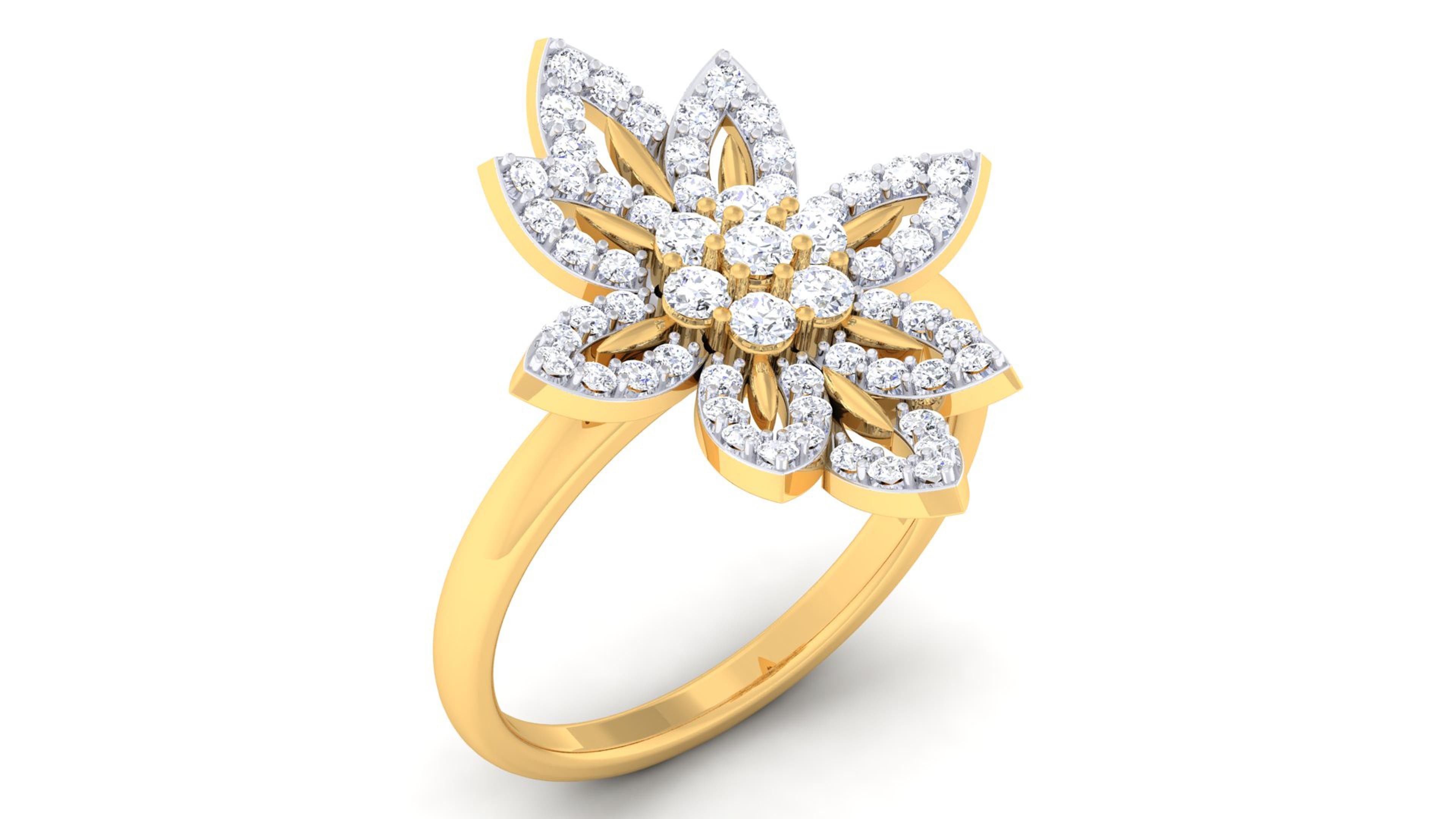 Solitaire Wedding Engagement Rings 3D print model_2