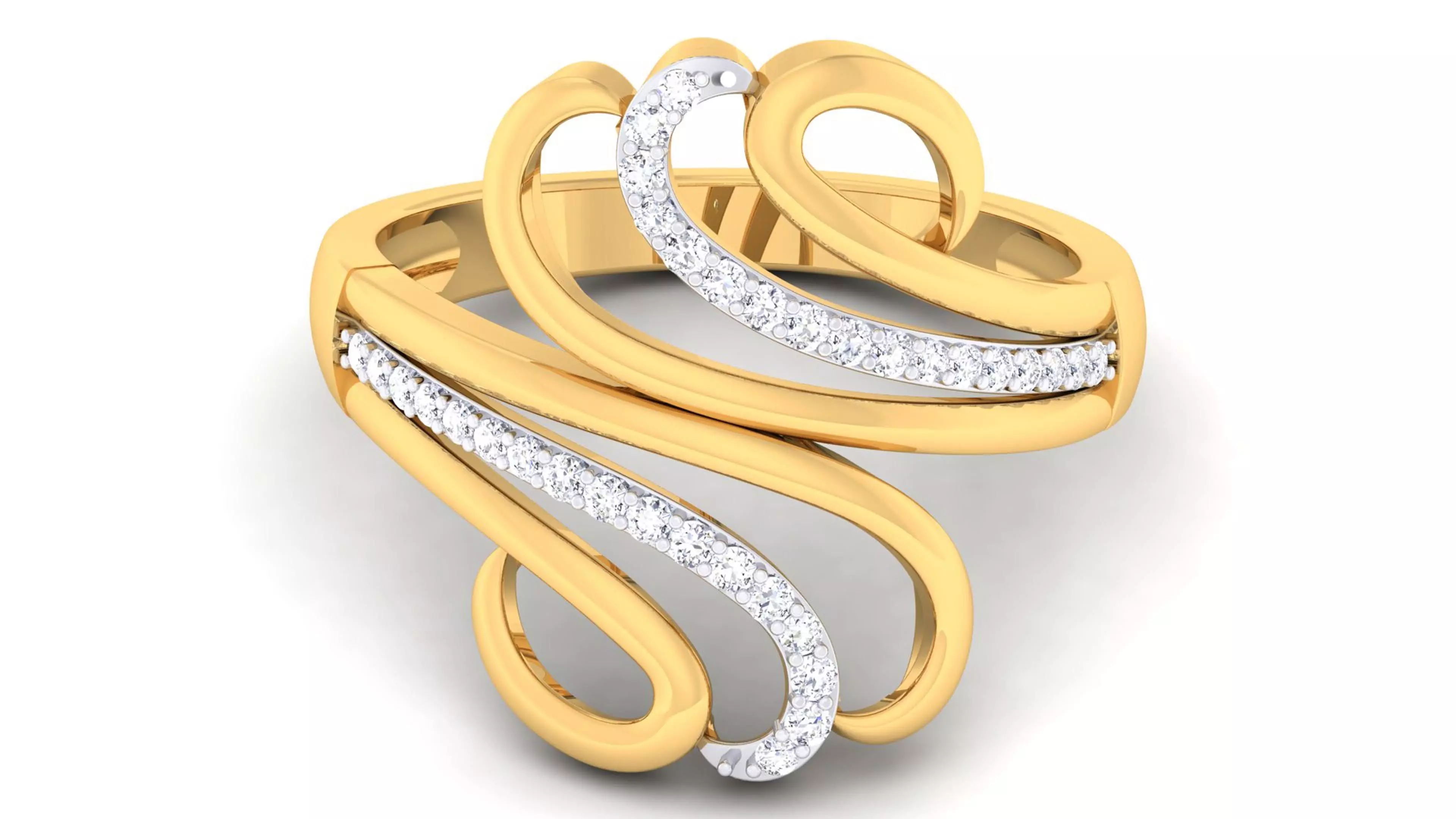Solitaire Wedding Engagement Rings 3D print model_0