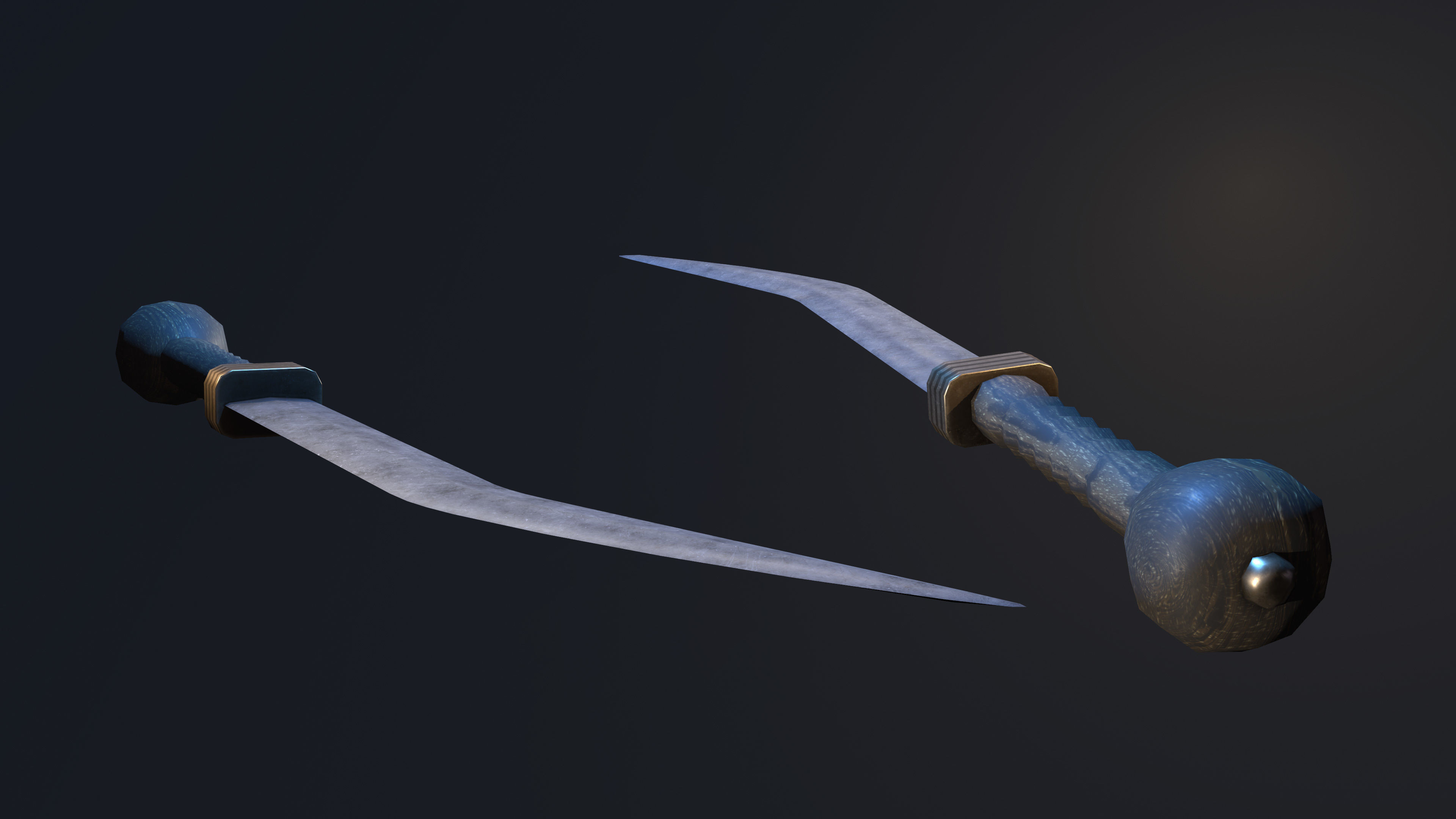 Thracian Sica Low-poly 3D model_5