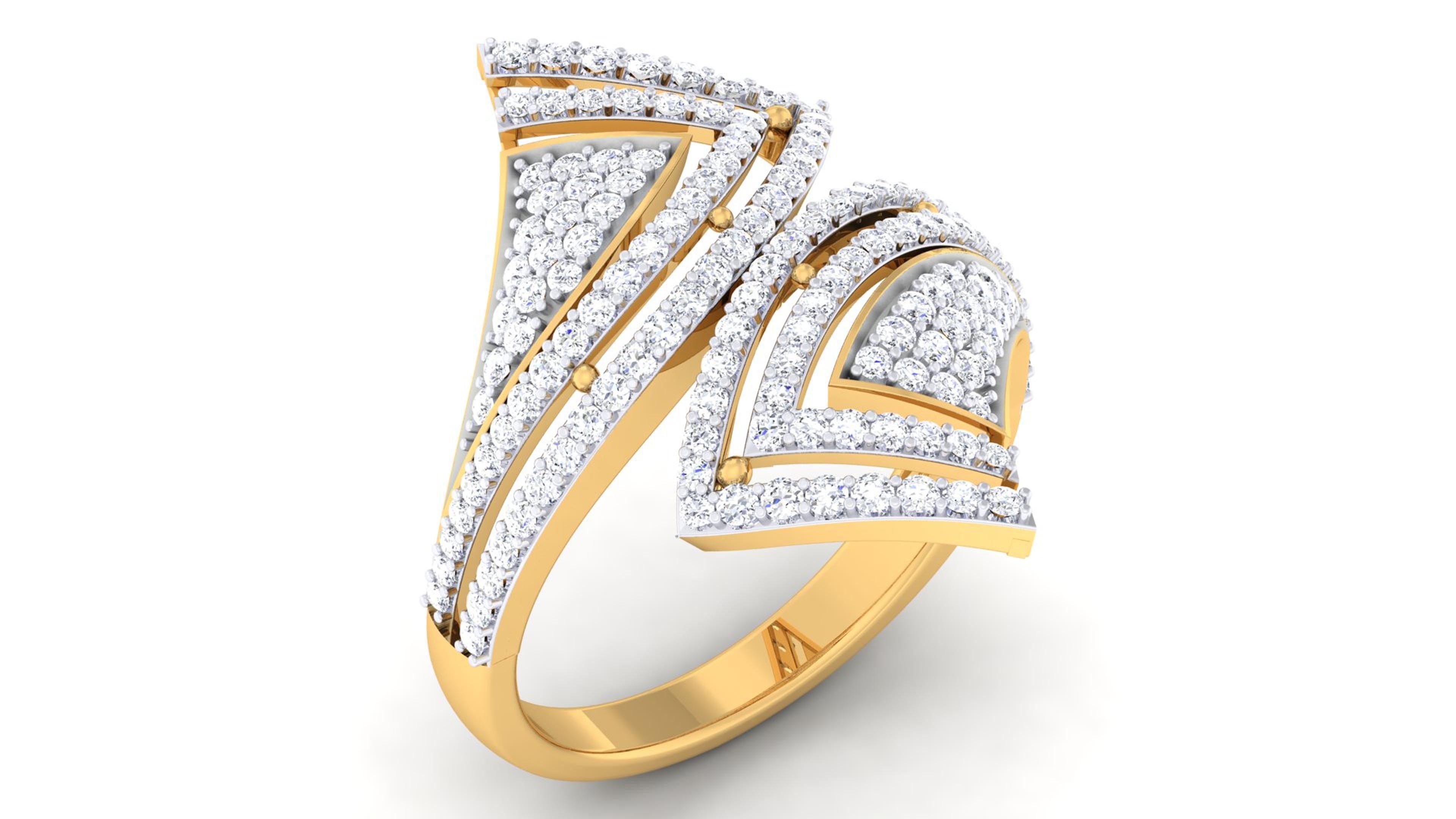 Solitaire Wedding Engagement Rings 3D print model_2