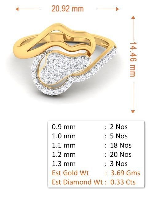 Solitaire Wedding Engagement Rings 3D print model_4