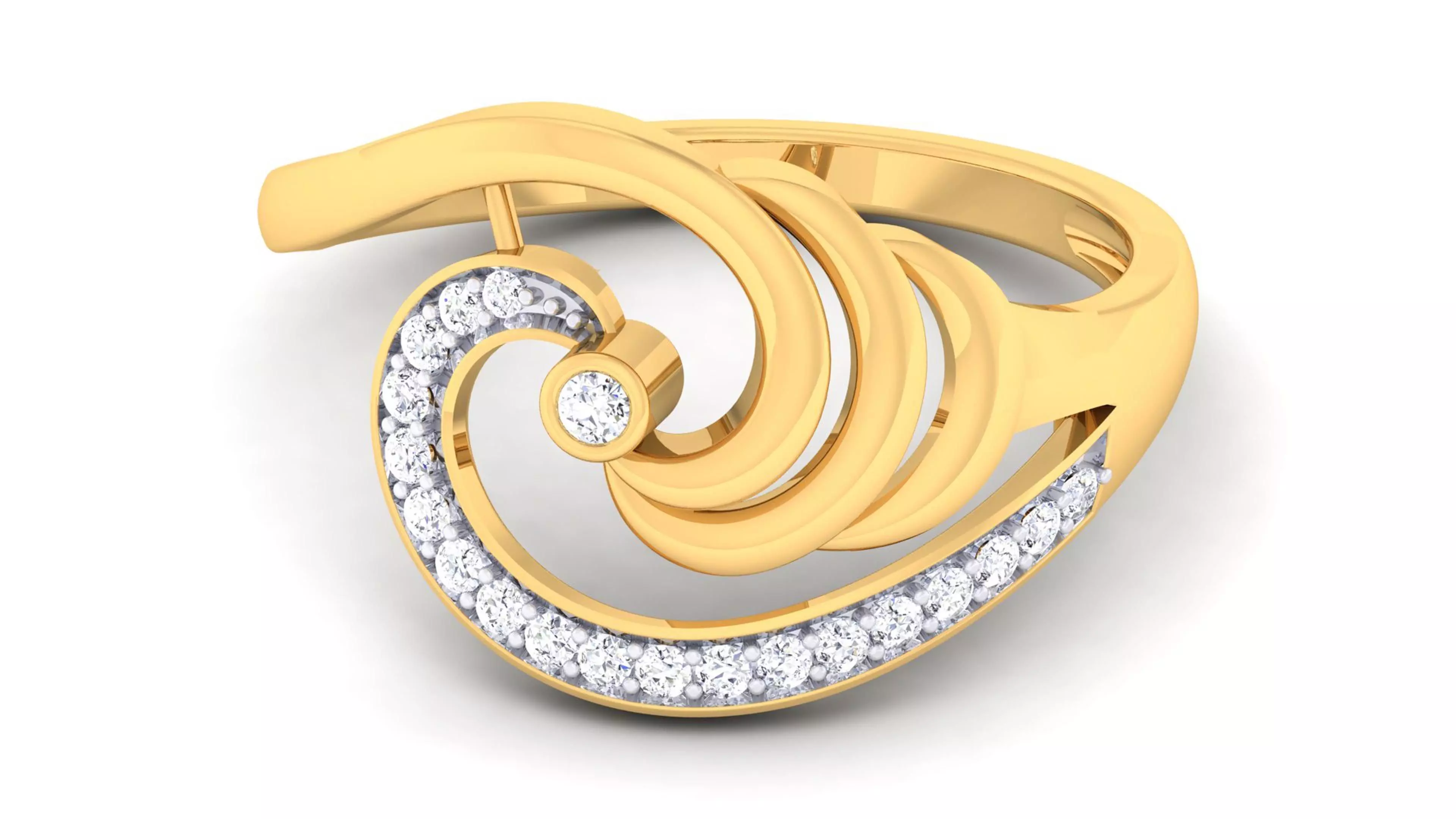 Solitaire Wedding Engagement Rings 3D print model_0