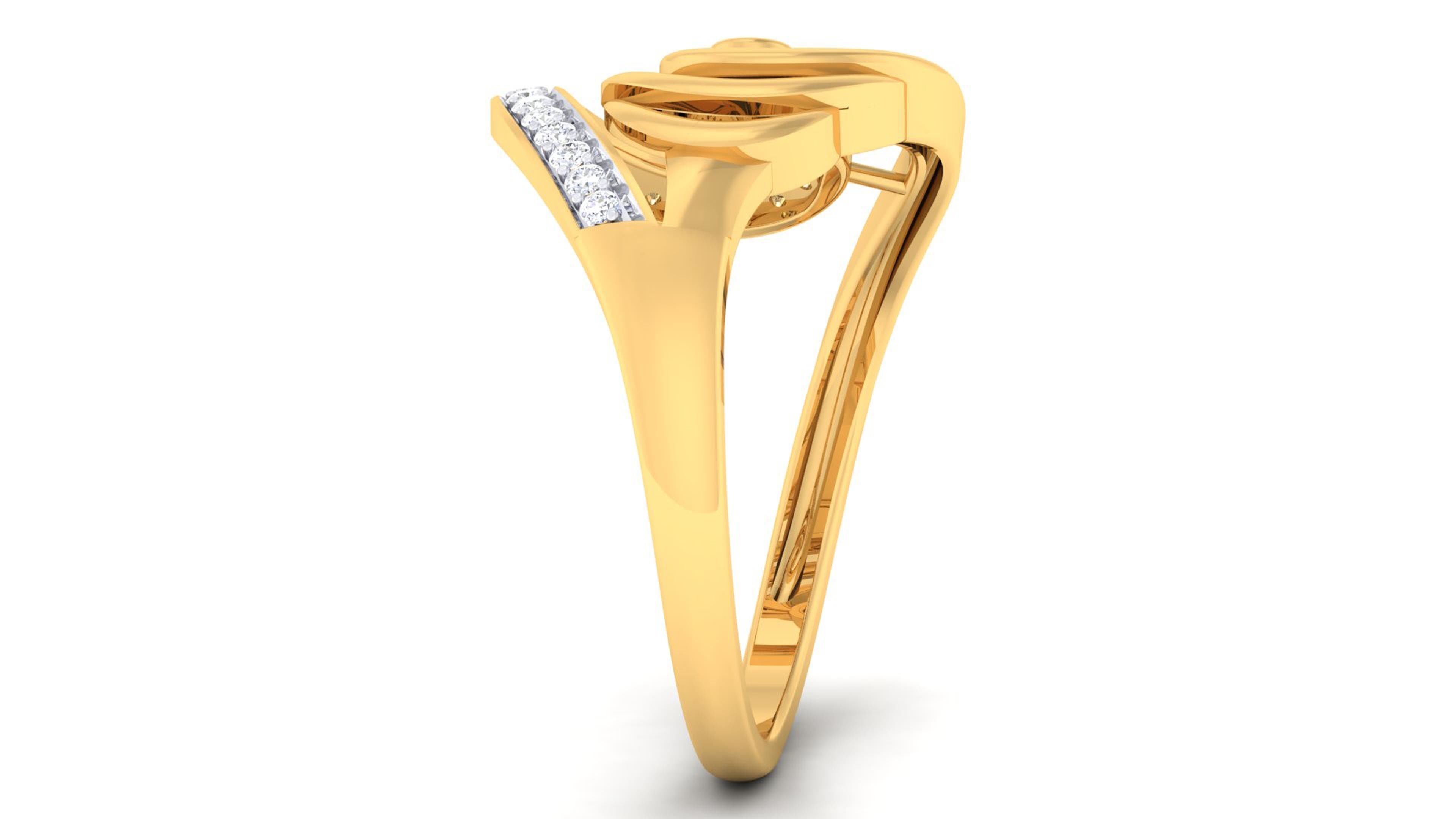 Solitaire Wedding Engagement Rings 3D print model_3