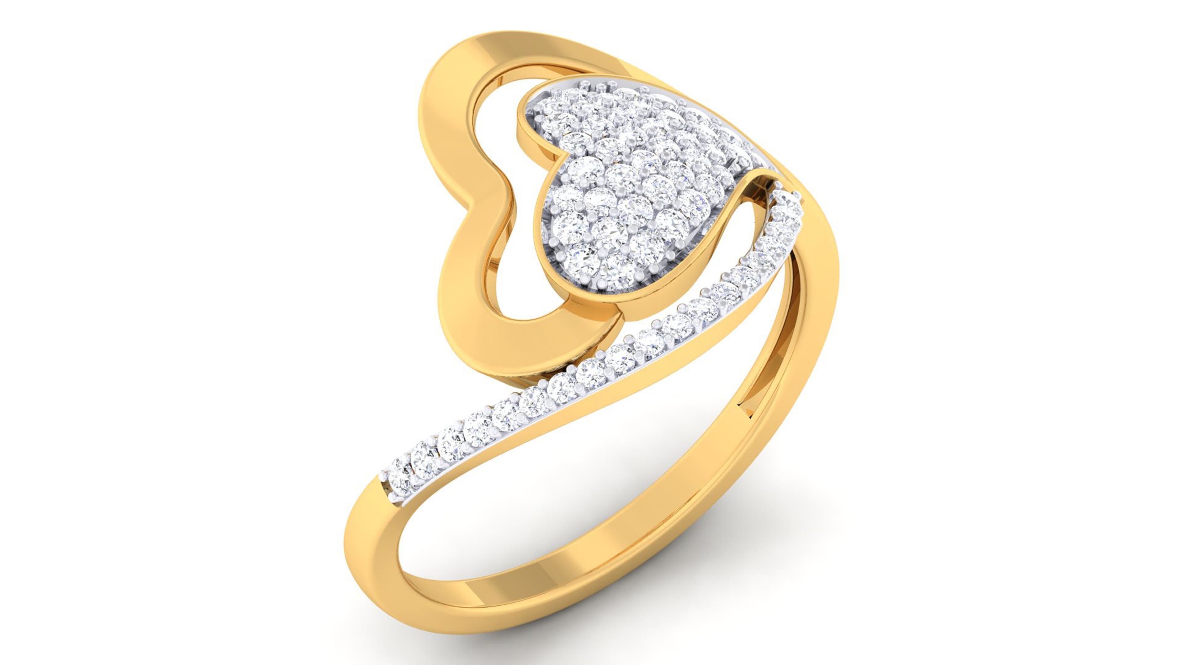 Solitaire Wedding Engagement Rings 3D print model_2