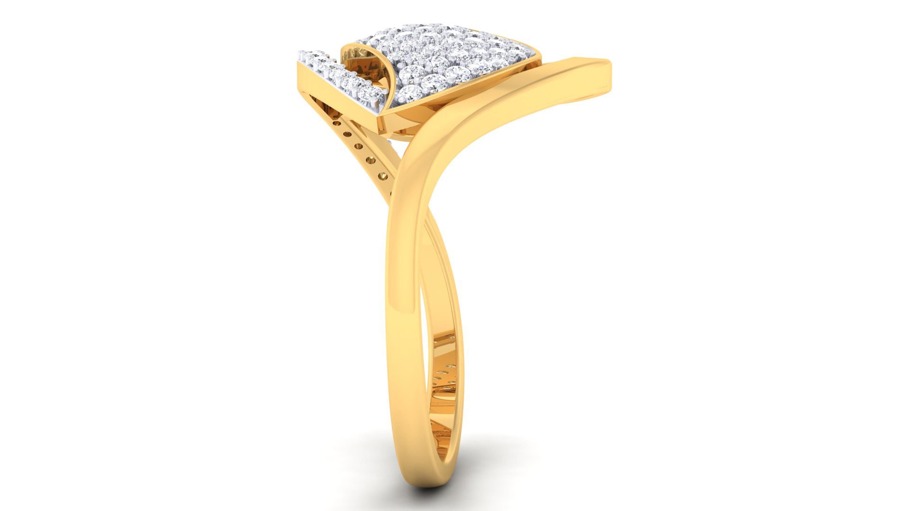 Solitaire Wedding Engagement Rings 3D print model_3
