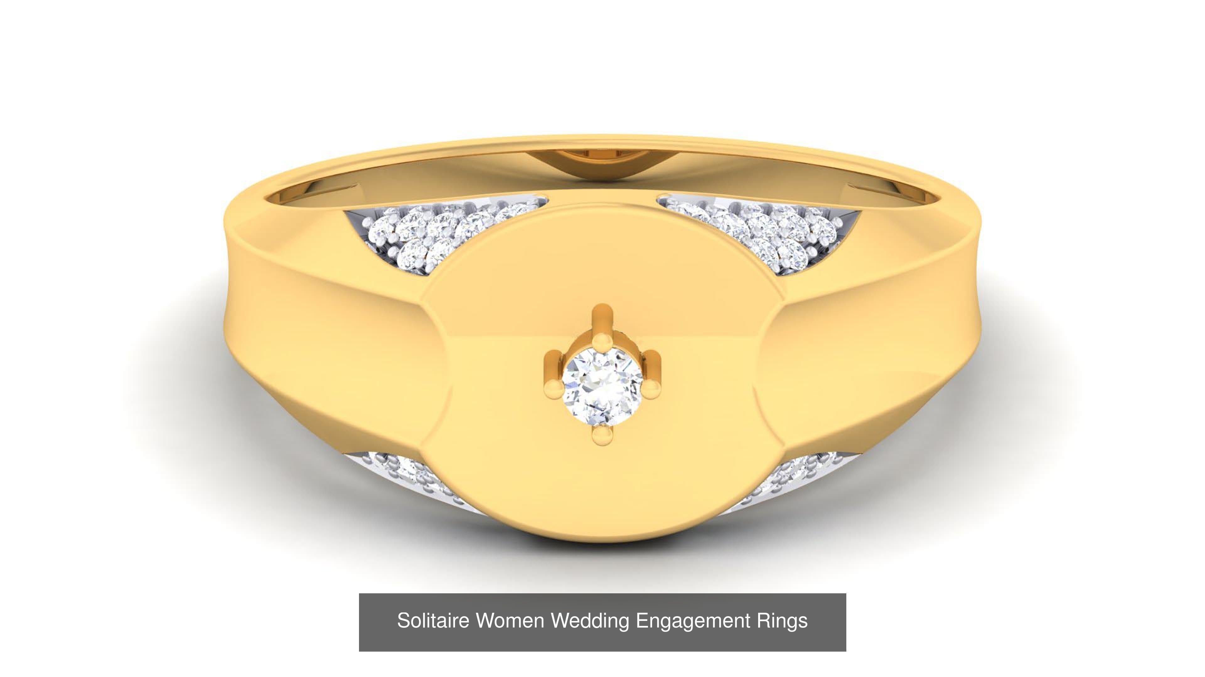 56 Solitaire Wedding Engagement Rings Collection _11