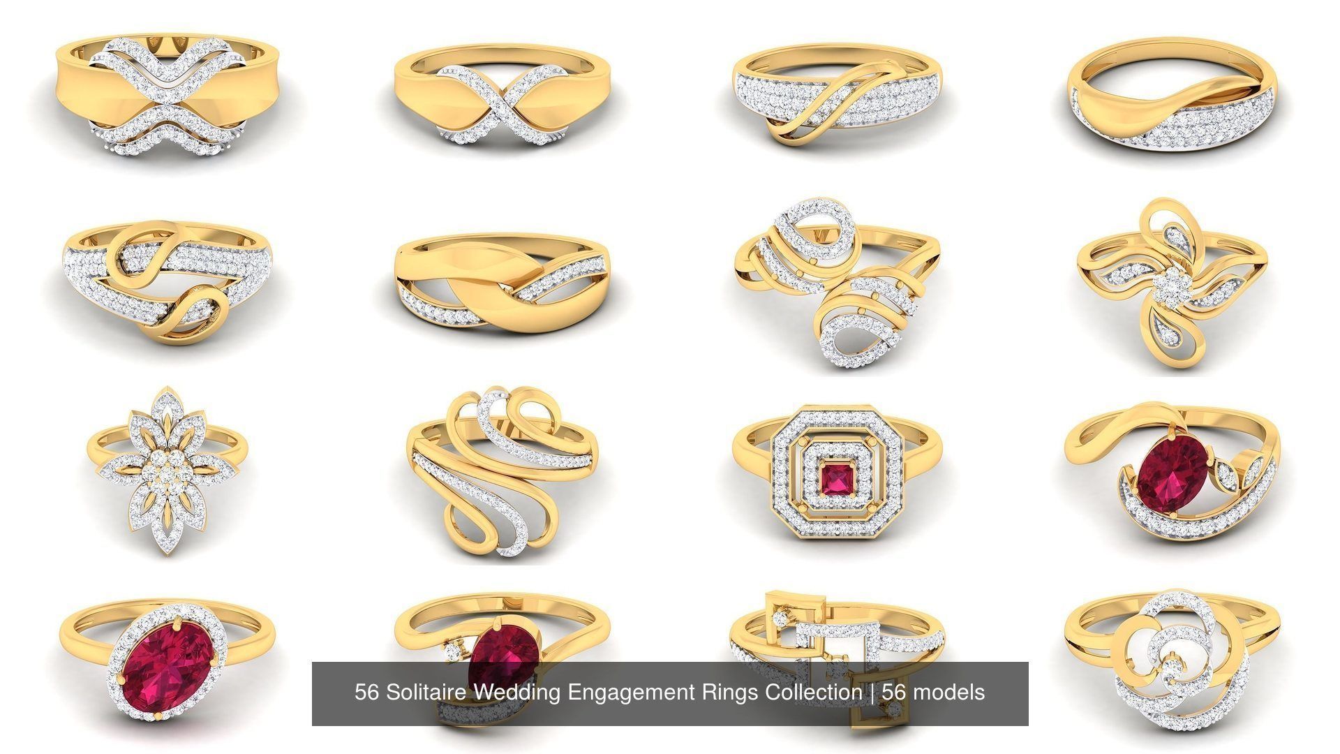 56 Solitaire Wedding Engagement Rings Collection _7
