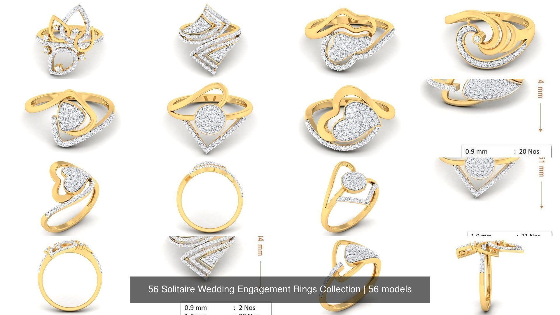 56 Solitaire Wedding Engagement Rings Collection _9