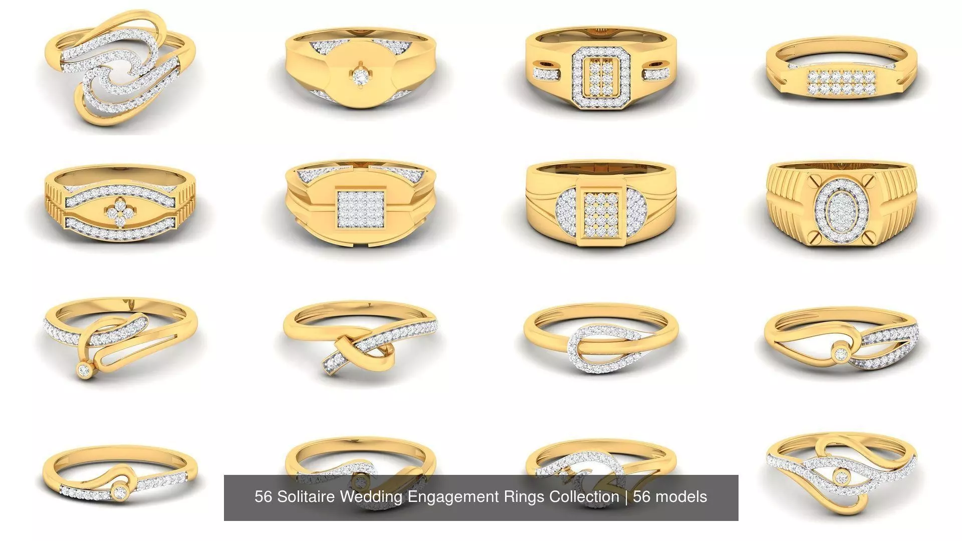 56 Solitaire Wedding Engagement Rings Collection _0