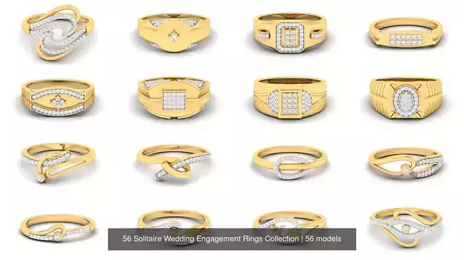 56 Solitaire Wedding Engagement Rings Collection 