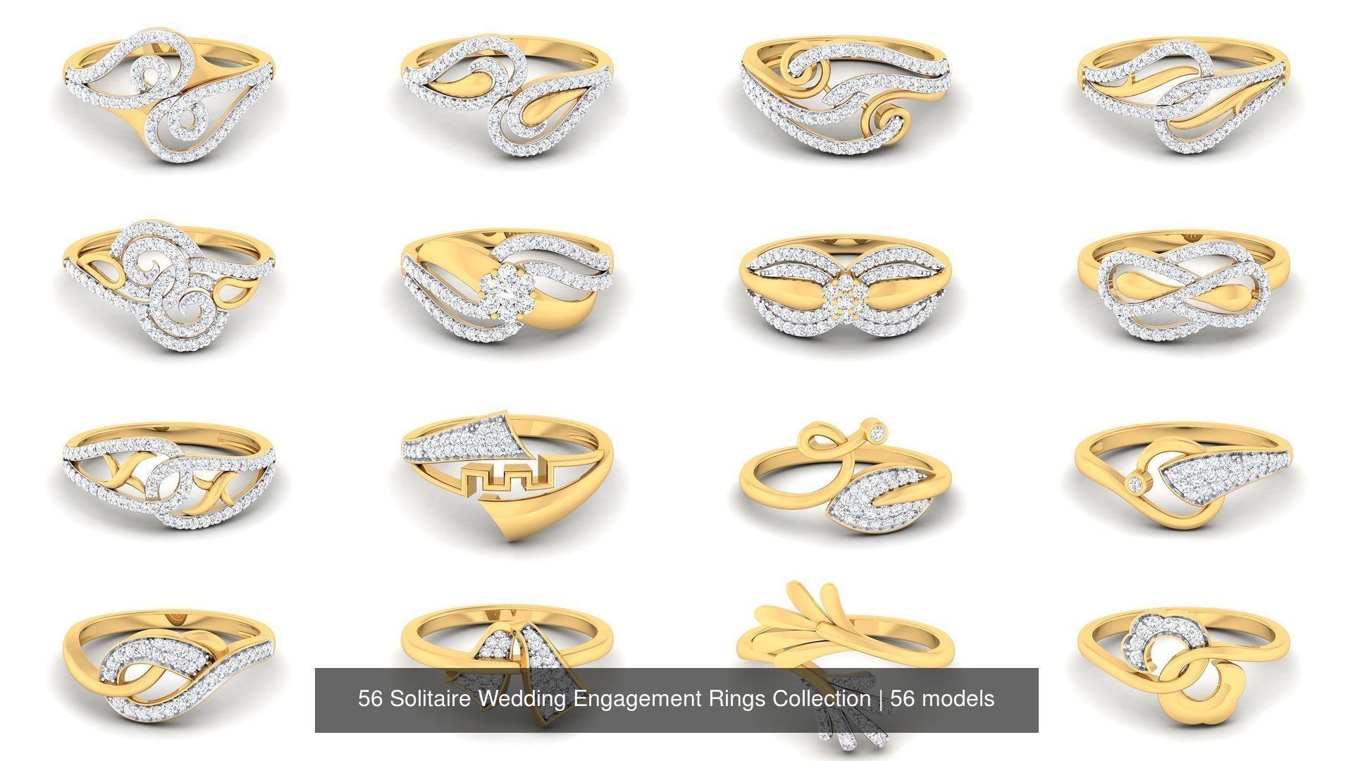 56 Solitaire Wedding Engagement Rings Collection _3