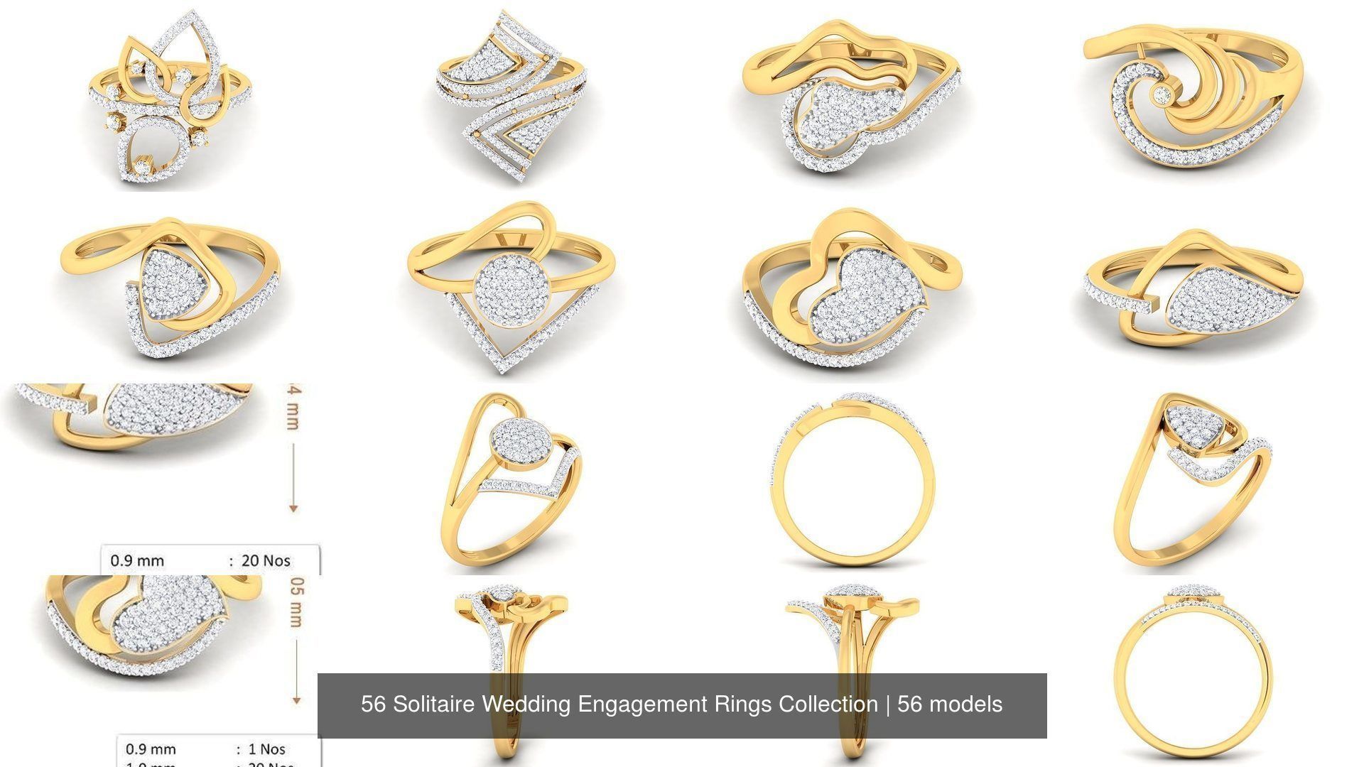 56 Solitaire Wedding Engagement Rings Collection _6