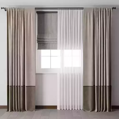 Hadi curtain with Roman curtain rod 11