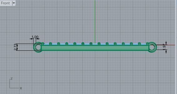 Tennis bracelet 2753 3D print model 3D print model_5