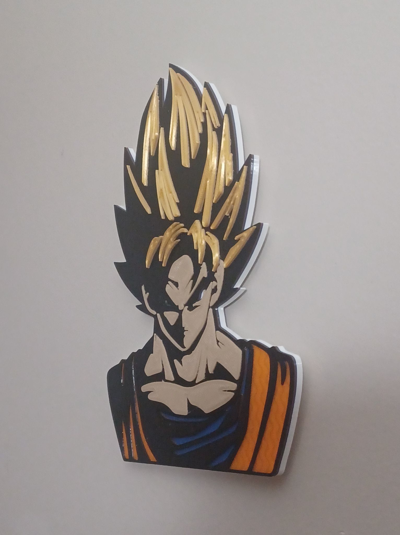 3D GOKU - DRAGON BALL Z WALL ART 3D print model_4