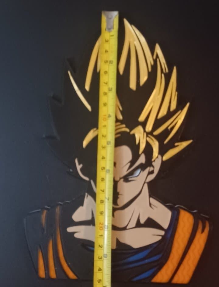 3D GOKU - DRAGON BALL Z WALL ART 3D print model_2