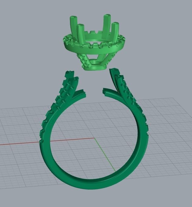 Gold Ring 3D print model_3