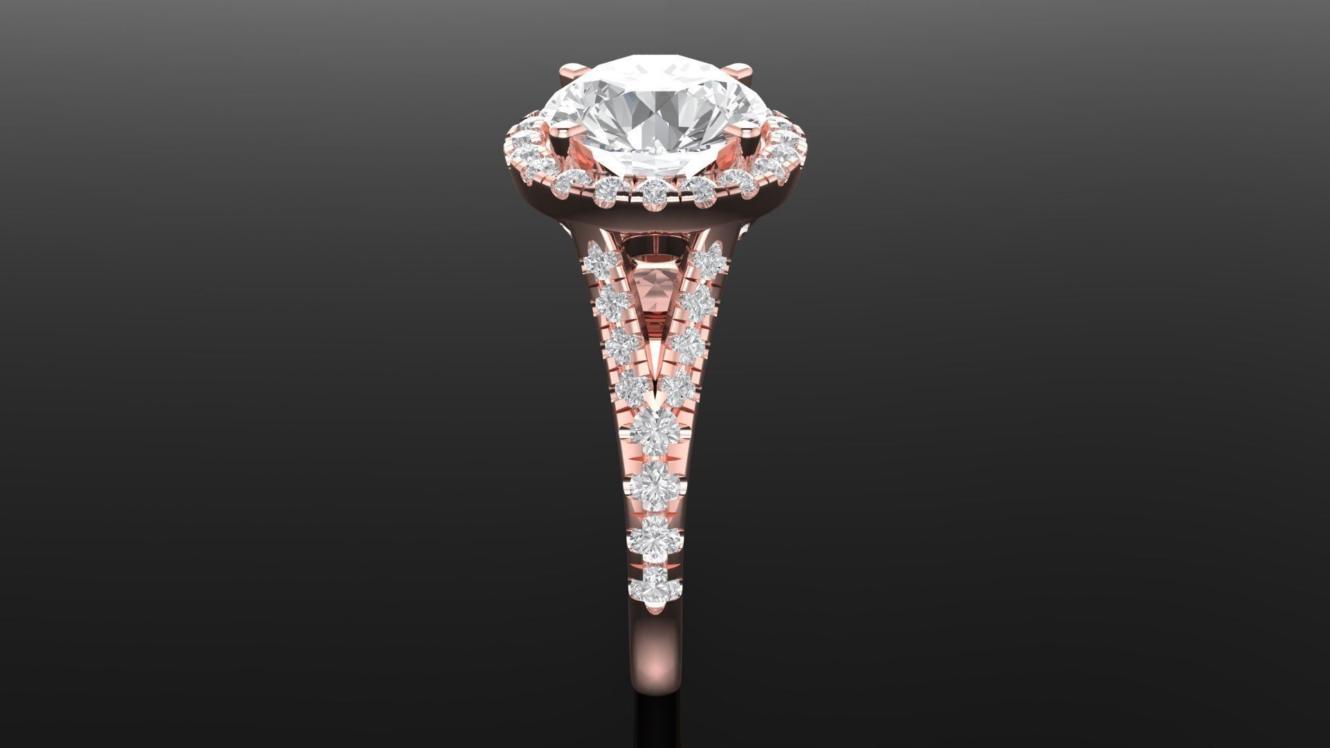 Gold Ring 3D print model_10