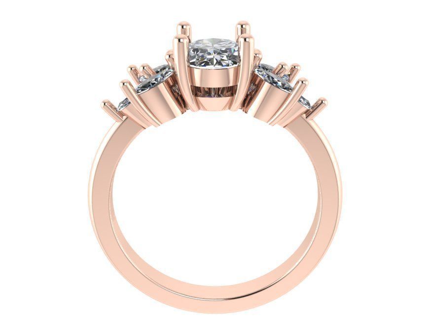 Ripping  diamond ring 2757 3D print model  3D print model_2