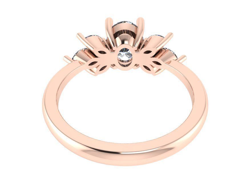 Ripping  diamond ring 2757 3D print model  3D print model_3