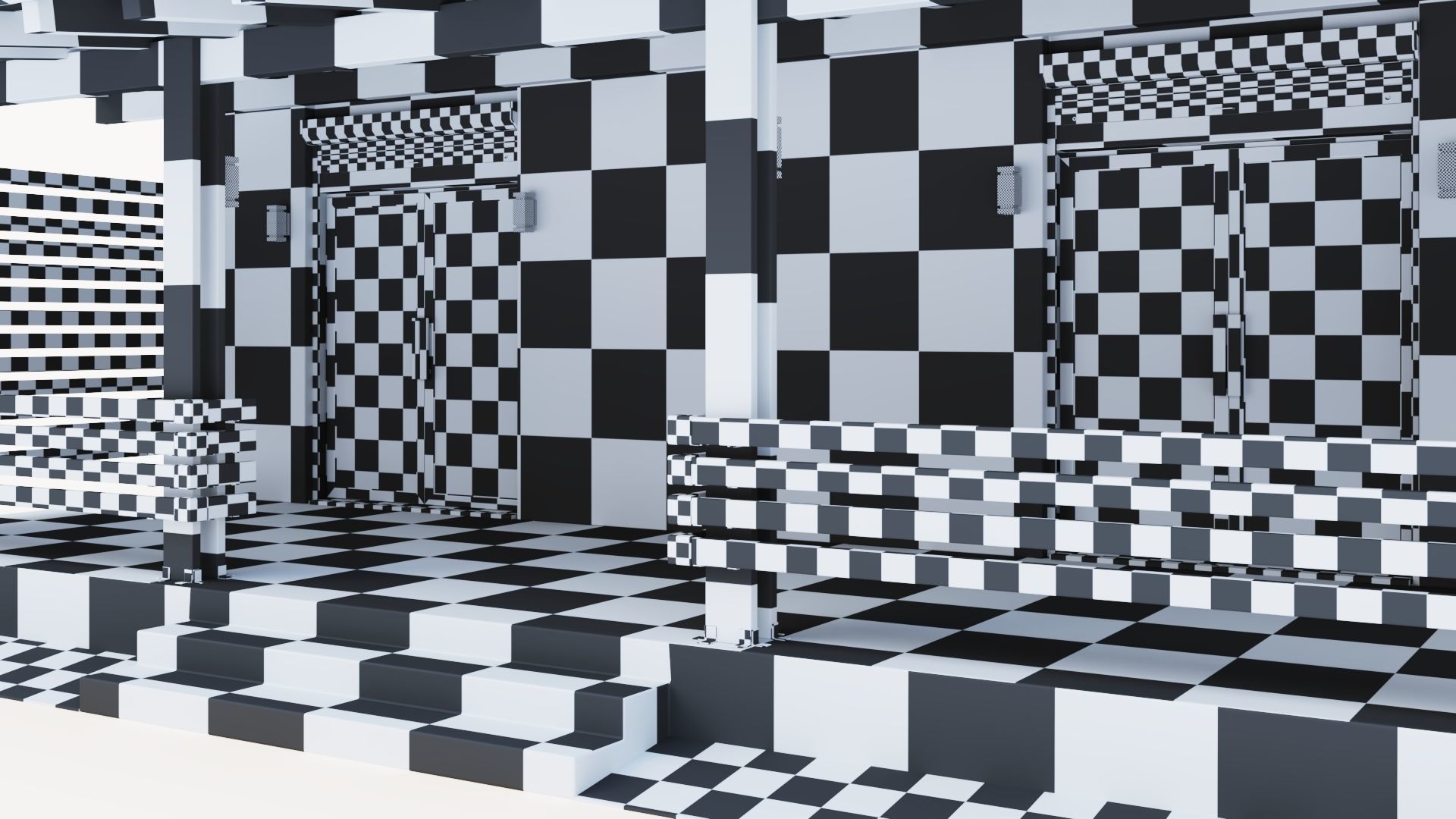 One-story cottage with a large terrace 3D model_36