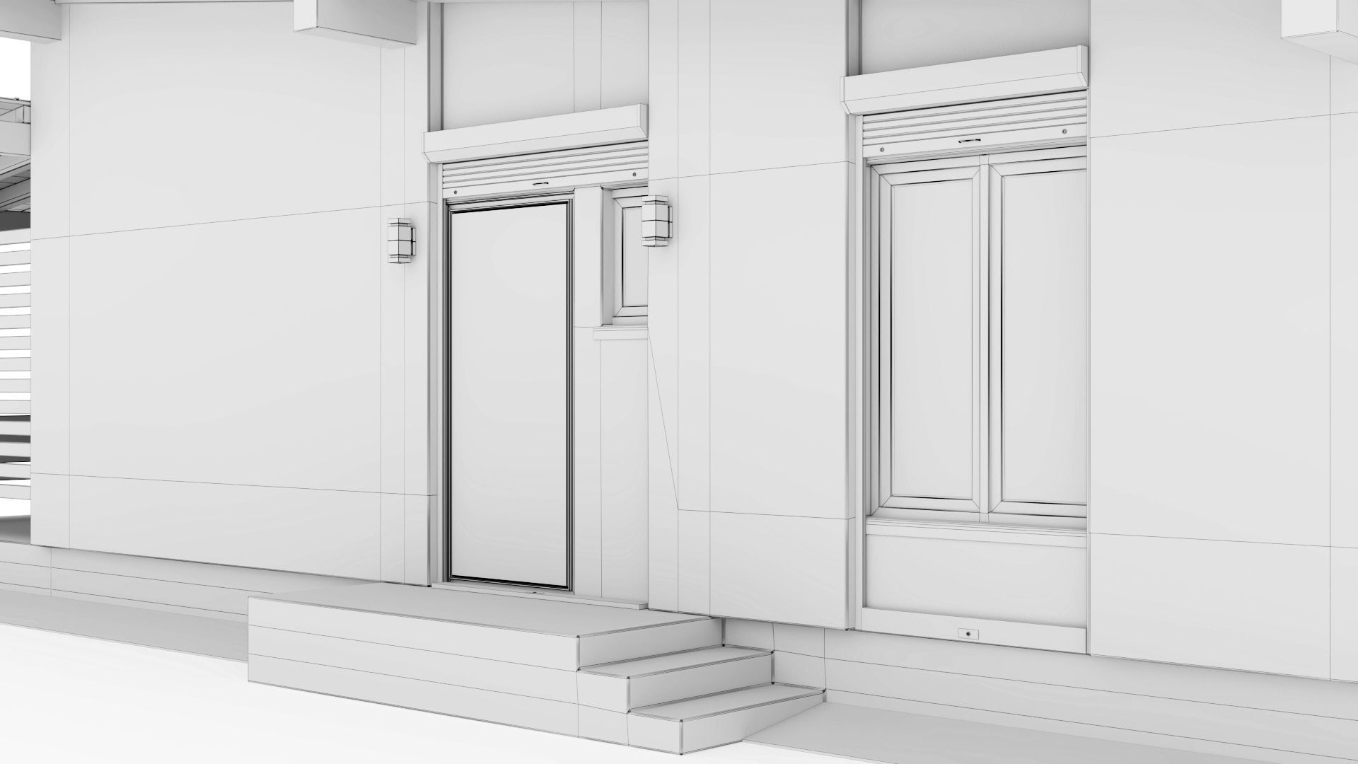 One-story cottage with a large terrace 3D model_59