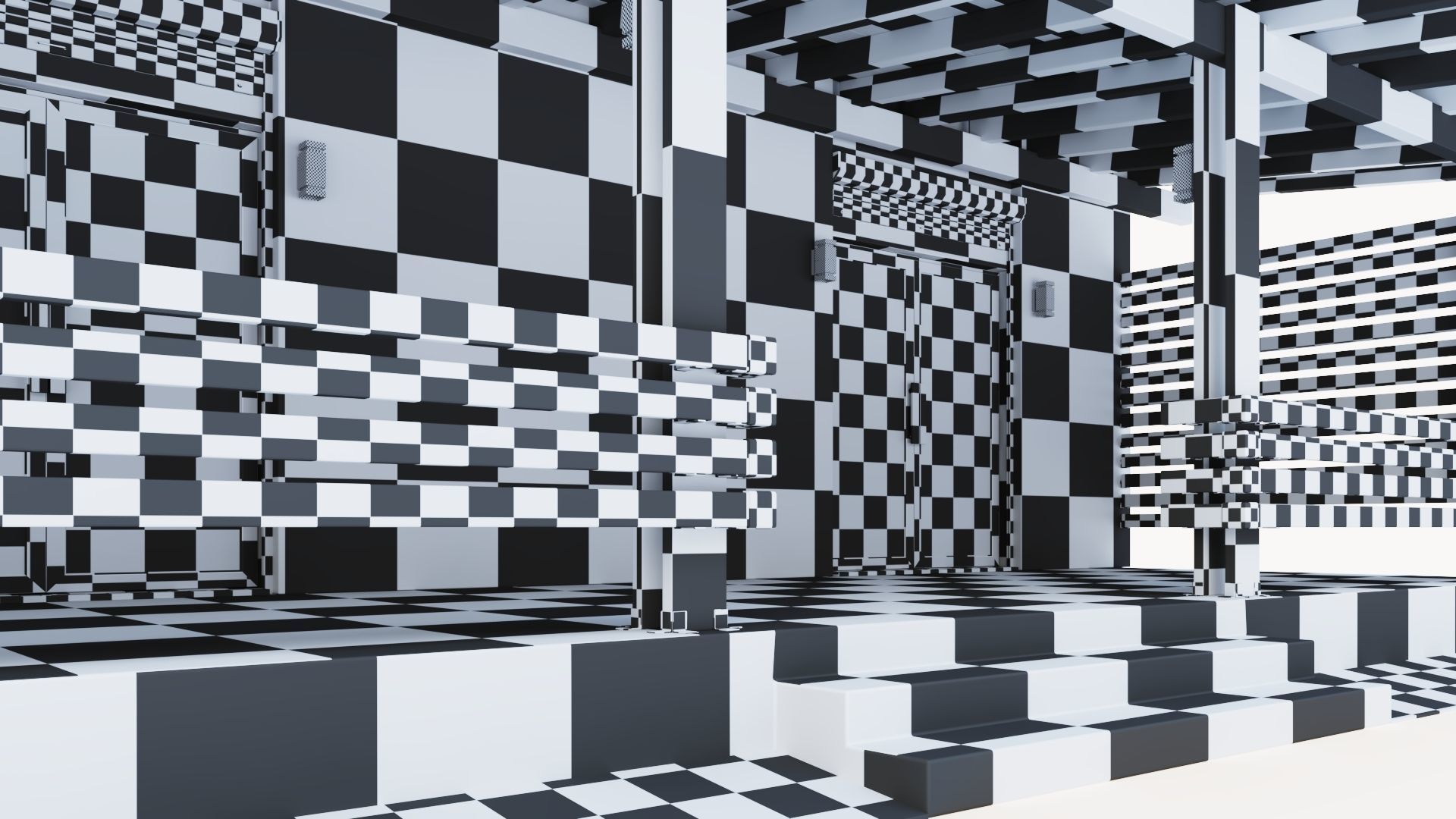 One-story cottage with a large terrace 3D model_37