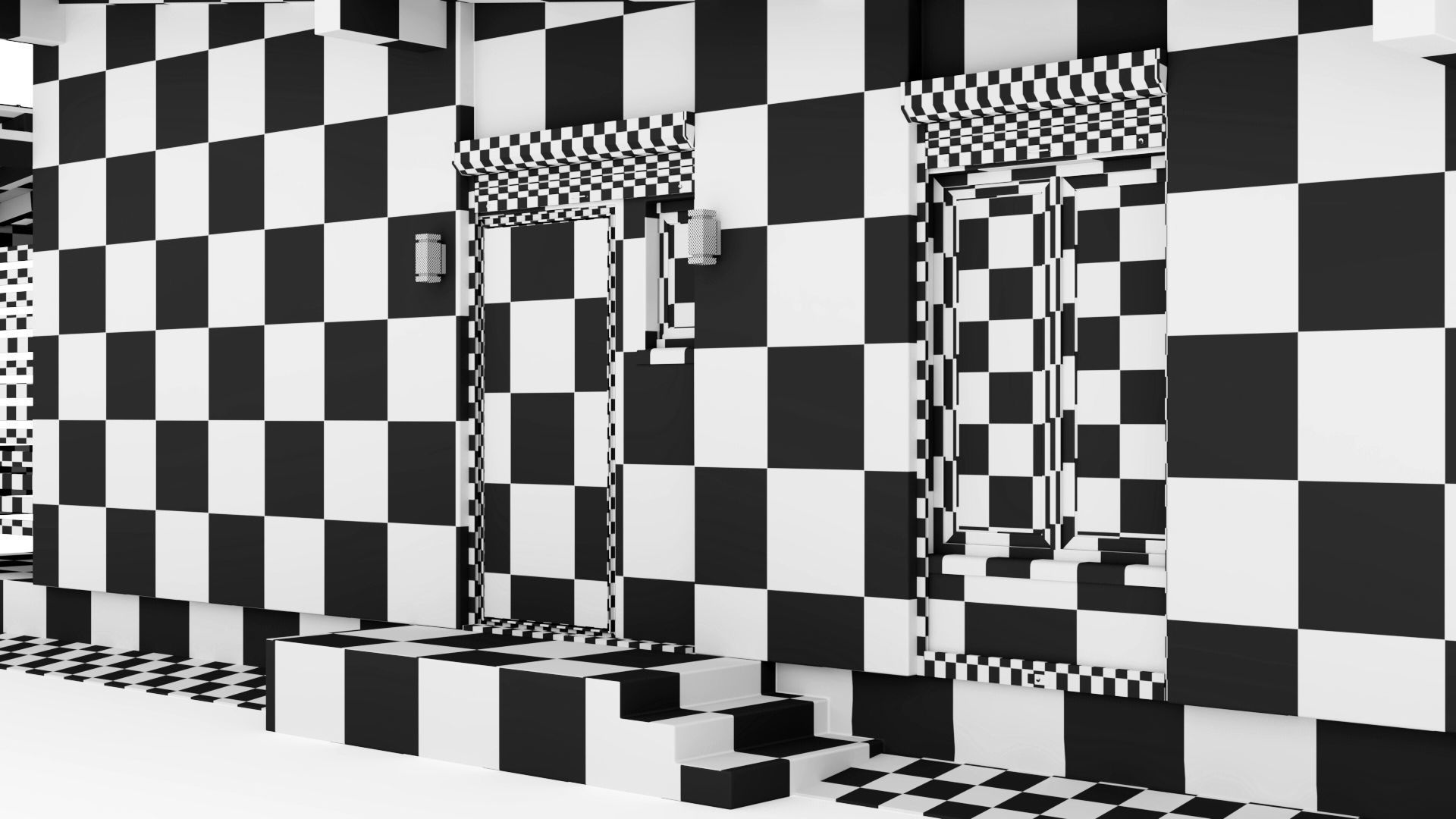 One-story cottage with a large terrace 3D model_35