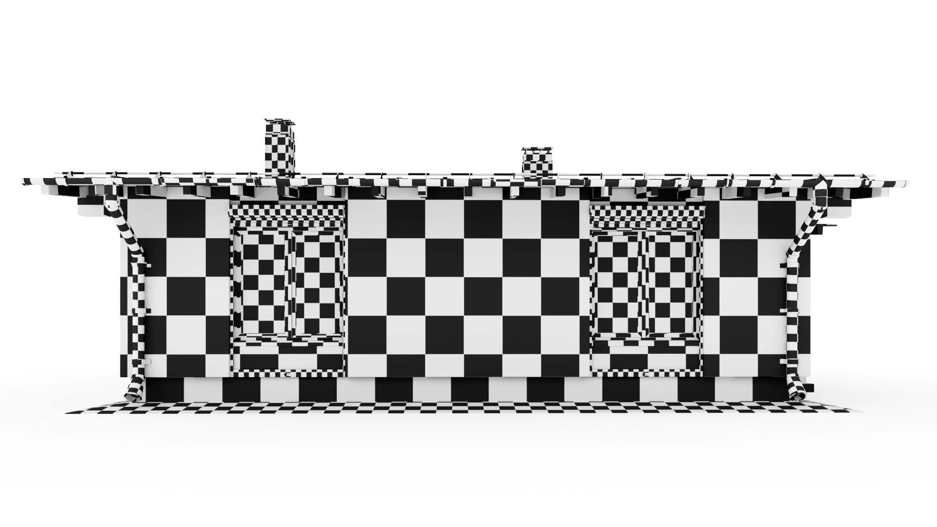 One-story cottage with a large terrace 3D model_22