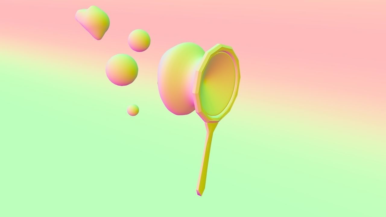 blow bubbles 3d model 3D model_5