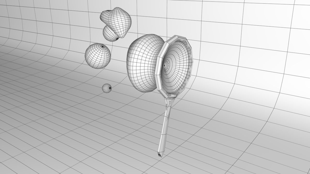 blow bubbles 3d model 3D model_4