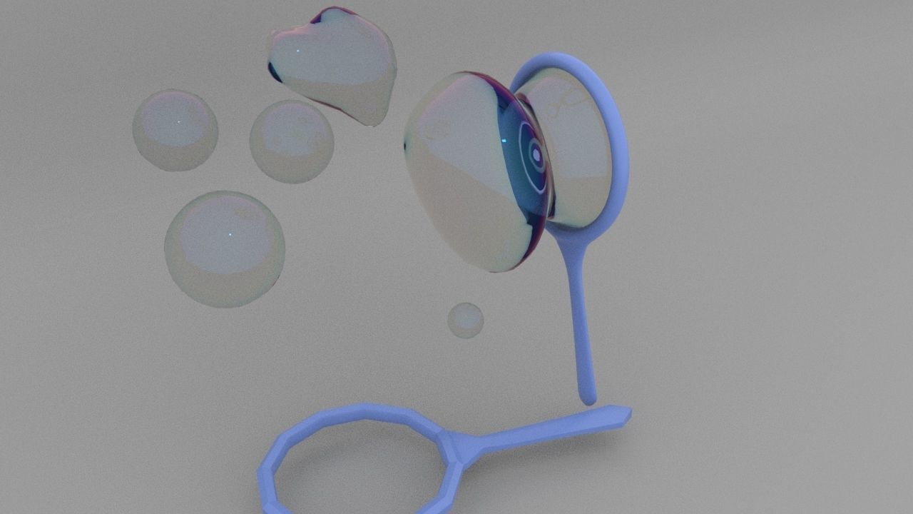 blow bubbles 3d model 3D model_2