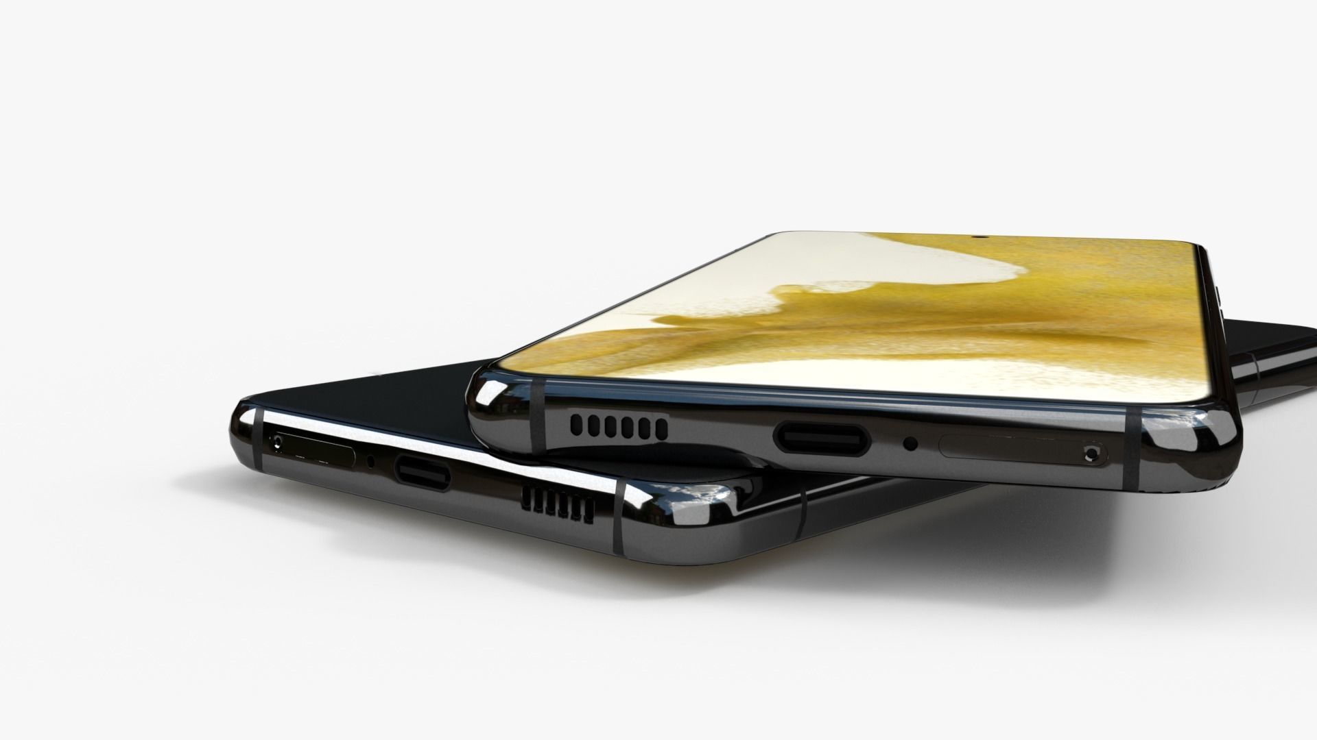 Samsung Galaxy S22 and Galaxy S22 plus Low-poly 3D model_9
